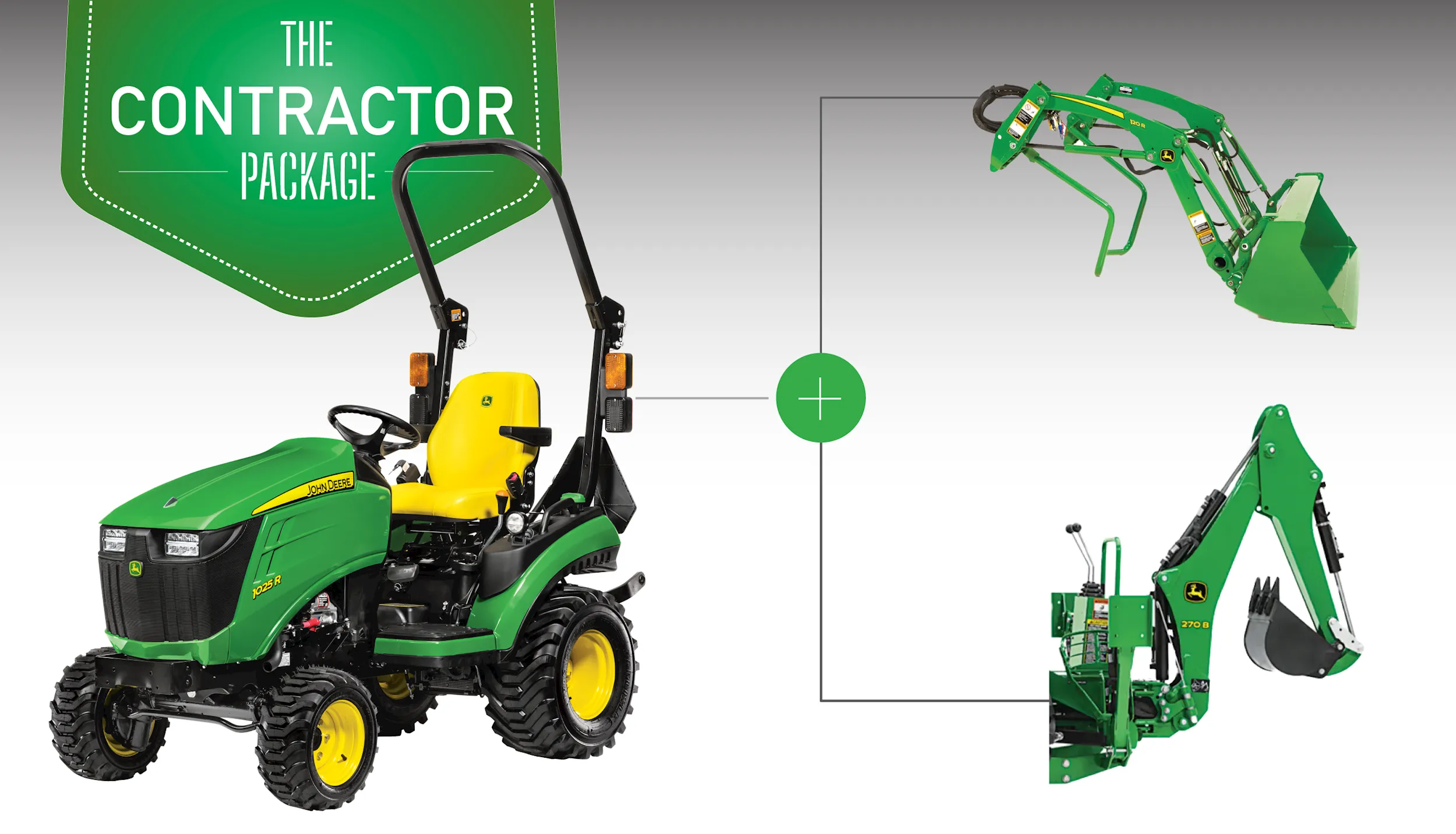 The 1025R Contractor Tractor Package